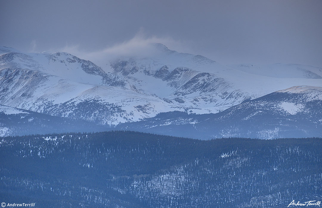 James Peak evening light march 26 2023