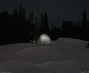 igloo glowing in the night march 26 2023