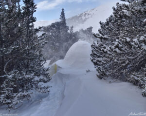 spindrift and igloo in the wilderness march 27 2023