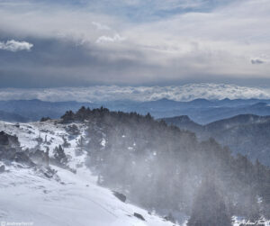 spindrift and clouds across the foothills march 27 2023