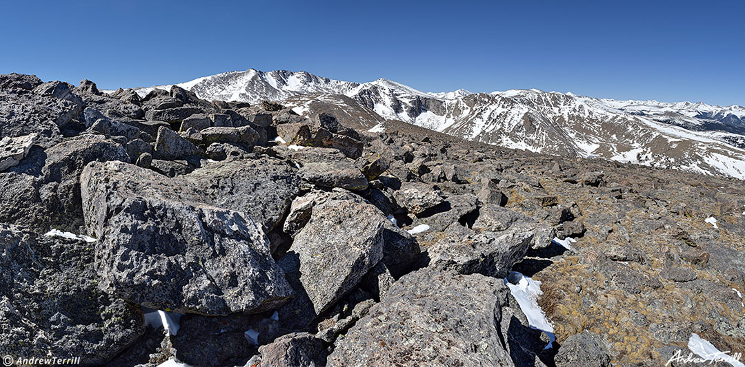 summit view on rogers peak of mount blue sky 11 april 2023