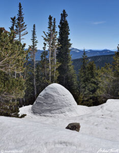 igloo in hot sunlight april 11 2023