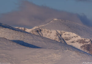 sunrise light on mount spalding 23 april 2023