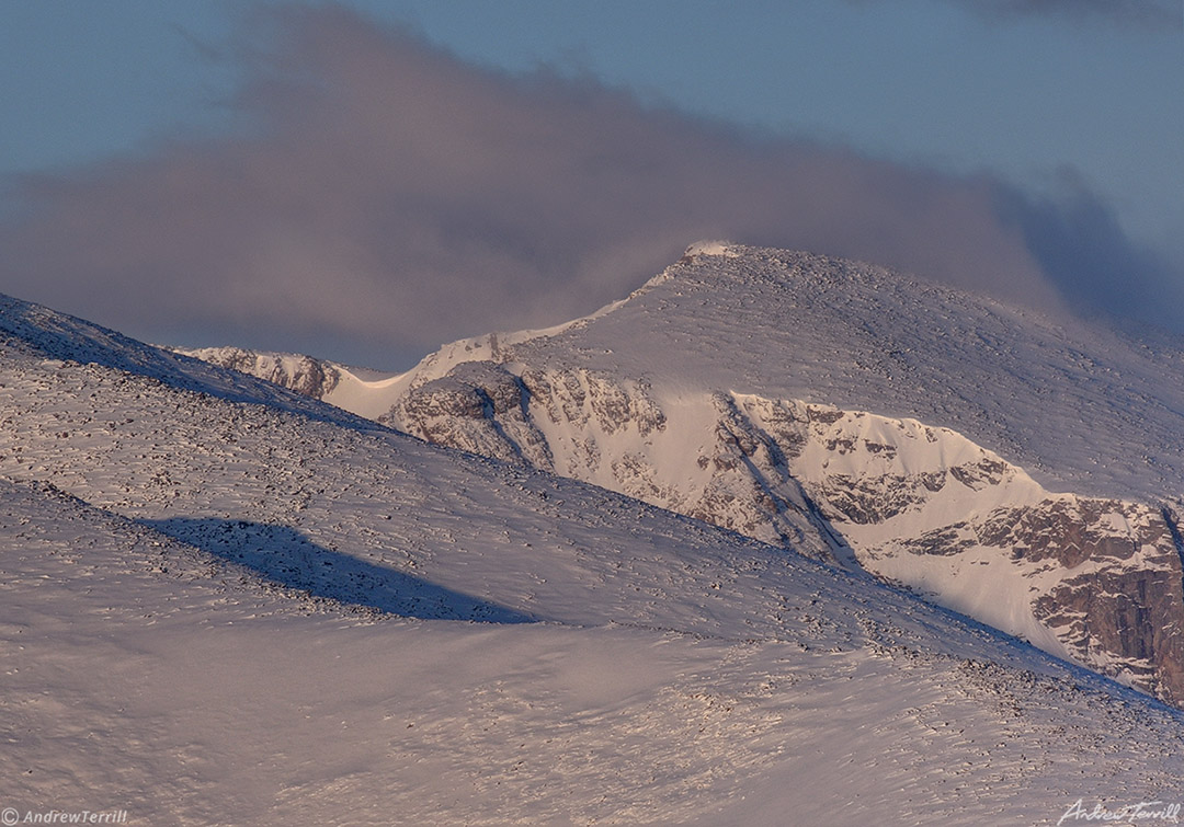 sunrise light on mount spalding 23 april 2023