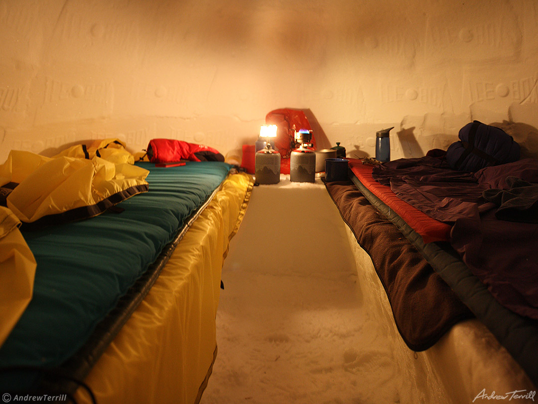 inside an ICEBOX igloo