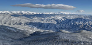 Colorado Continental Divide In winter Front Range James Peak Indian Peaks Wilderness