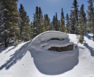 forest rock snow hells hole 6 april 2023