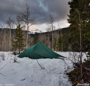 camp in Aspen wood Hells Hole May 12 2023