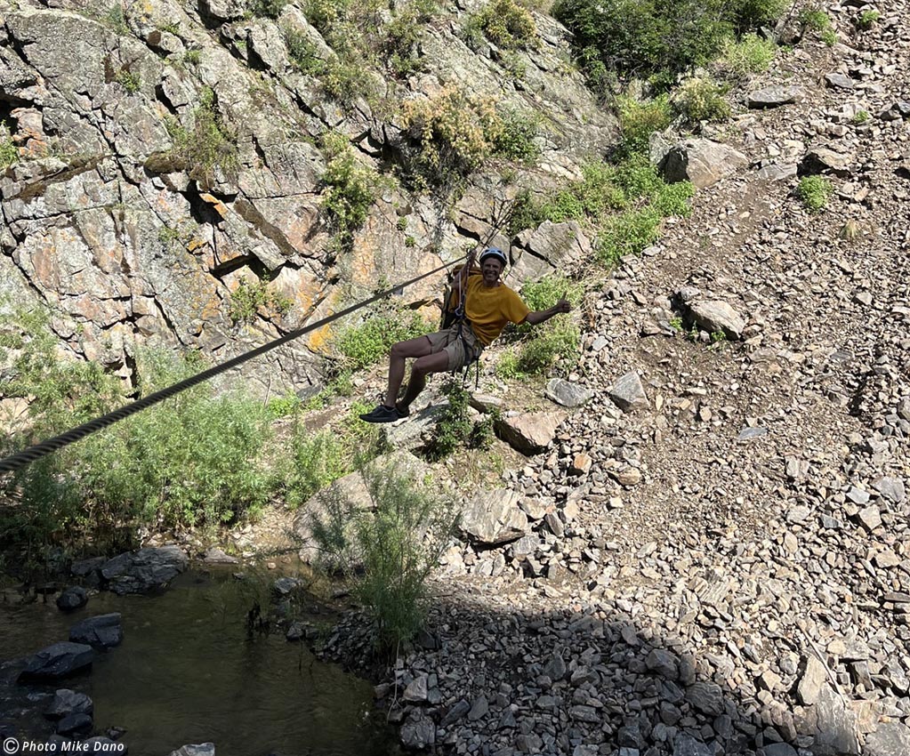 Tyrolean Traverse Clear Creek Canyon July 18 2023