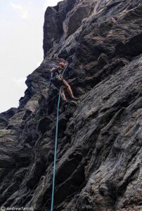 Mission Wall Clear Creeek Canyon mike dano rapping down photo Andrew Terrill