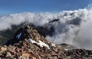 Mount Bierstadt Sawtooth Ridge Clearing Clouds - 8 July 2023