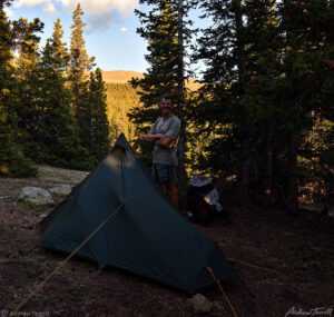 enchanted trees wild camp Chicago Creek Valley colorado 2nd july 2023