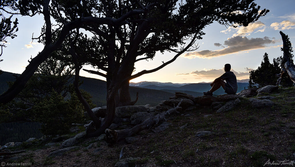 sunset Chicago Creek Valley colorado 2nd july 2023