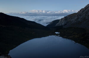 Lower Chicago Lakes cloud sea twilight 26 Aug 2023