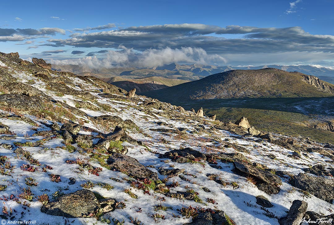 View to the continetal divide from Spalding - Cauldron Peak - 27 August 2023