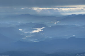 Front range foothills, seen from the summit, July 2021