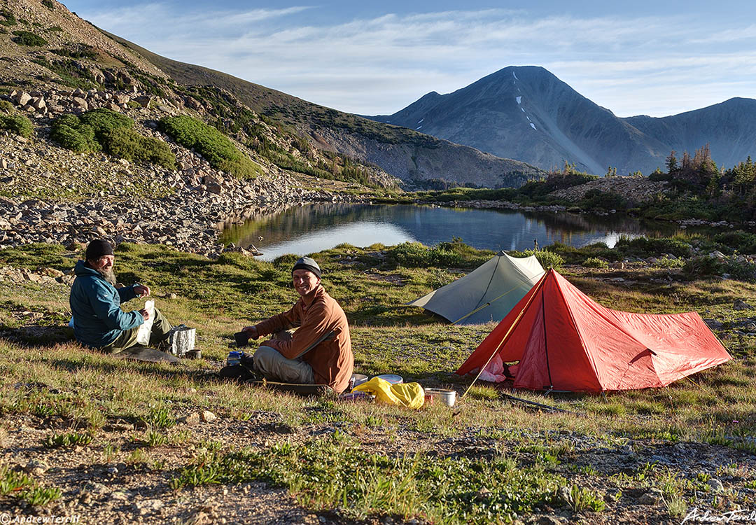 camp with Chris townsend colorado