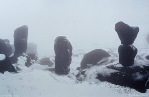 kinder scout gritstone outcrops december 1988