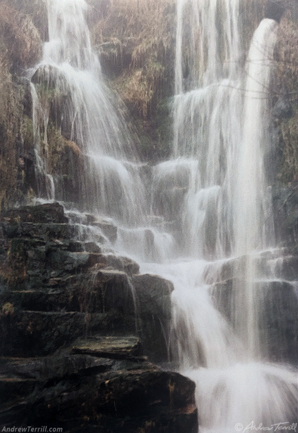 peak district moorland waterfall