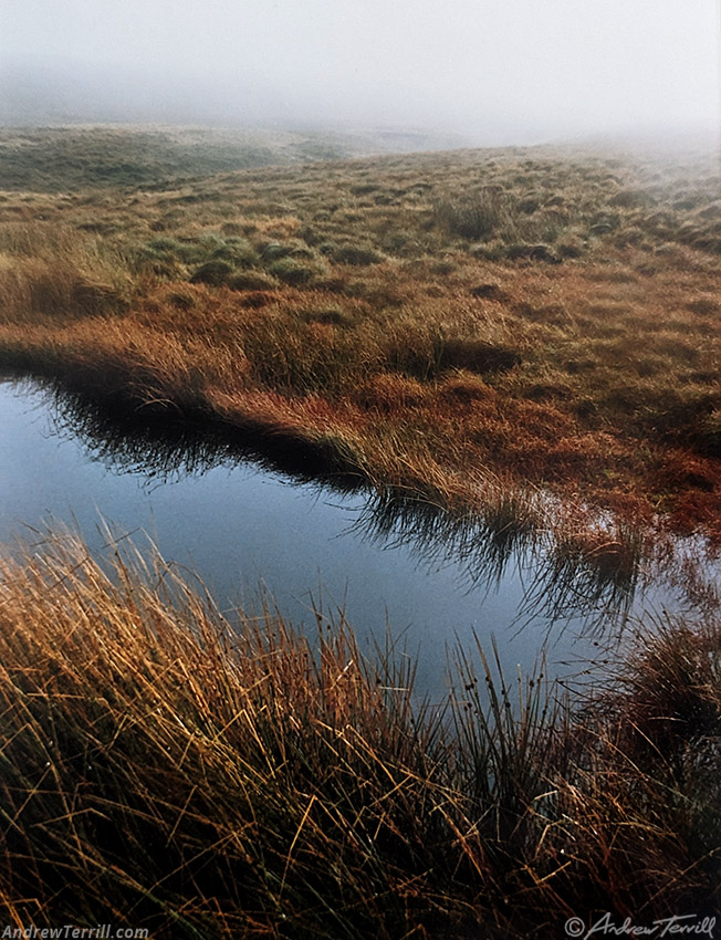 kinder scout plateau moorland pool