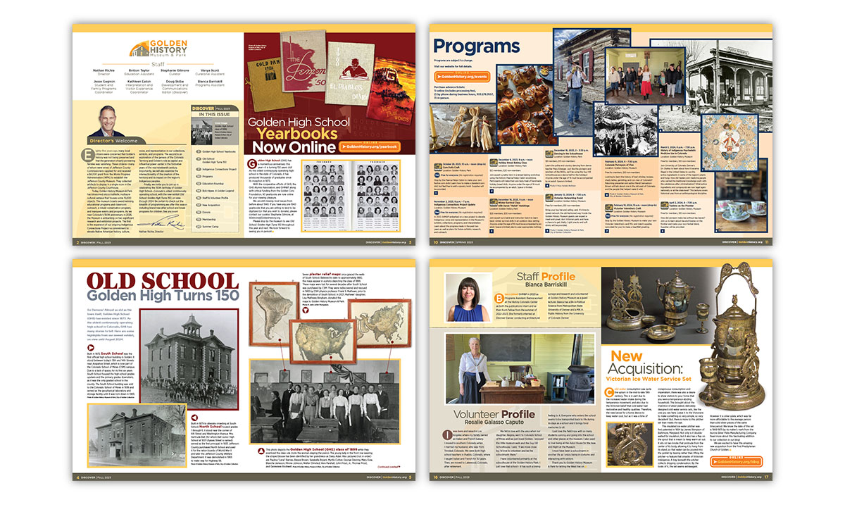 Magazine/Newsletter Design – Golden History Museum