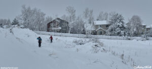 skiers golden winter storm 14-march-2024