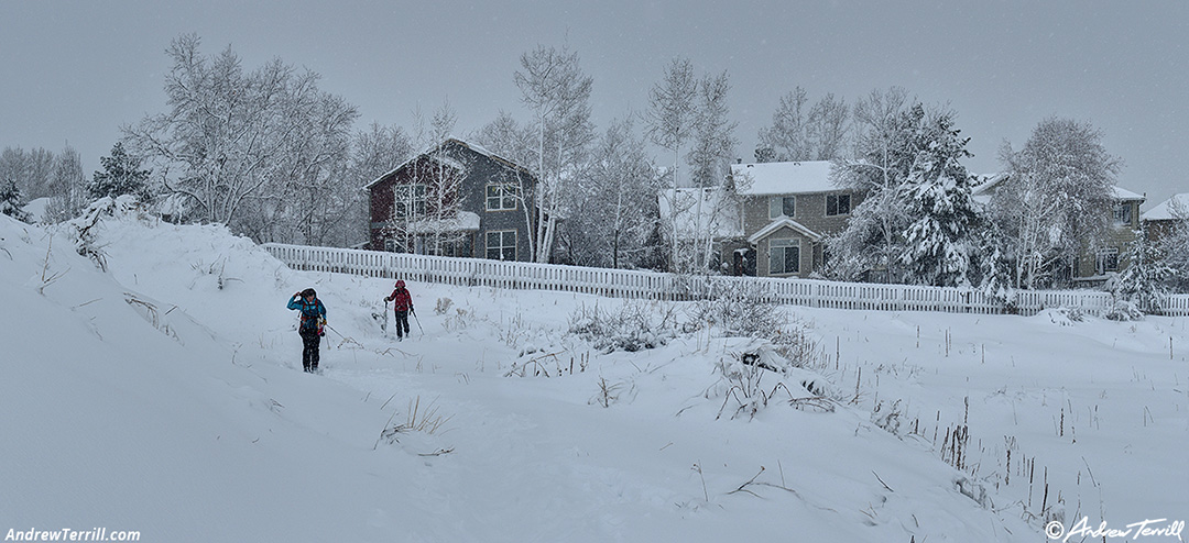 skiers golden winter storm 14-march-2024