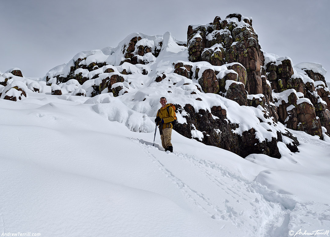 andrew terrill - deep snow north table mountain - 15 march 2024