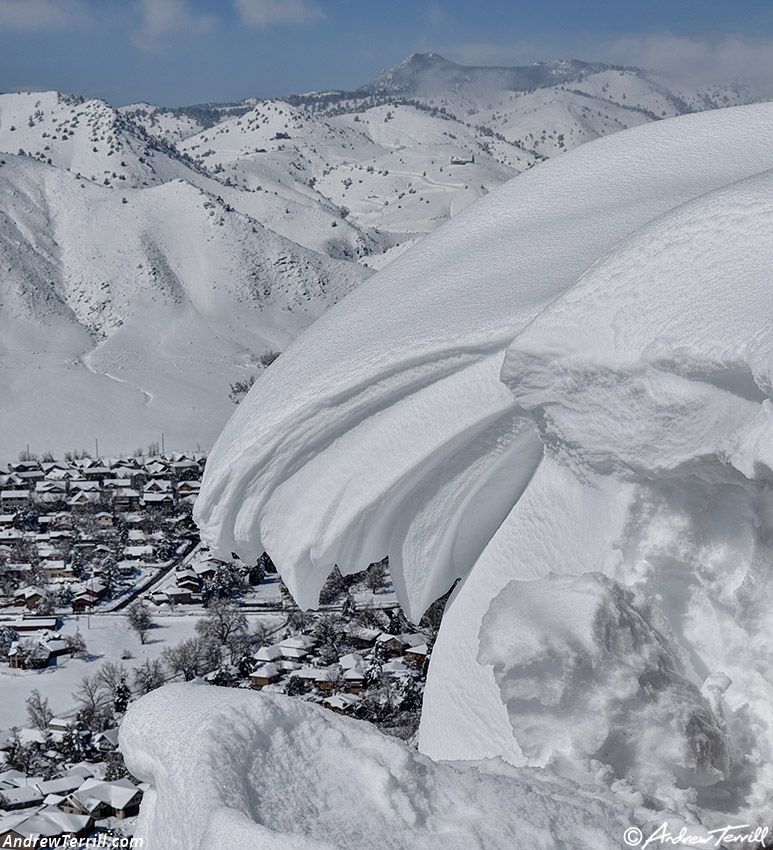 cornices - north table mountain - 15 march 2024