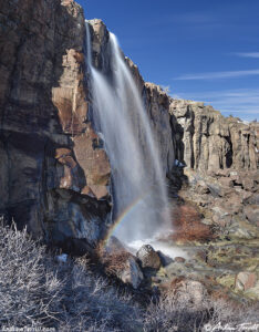 north table waterfall and rainbow - 21 march 2024