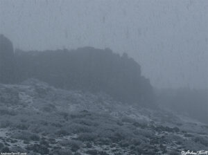 evening snow north table mountain