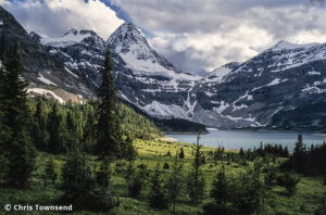 Lake Magog and Mount Assiniboine July 14 - Copyright Chris Townsend