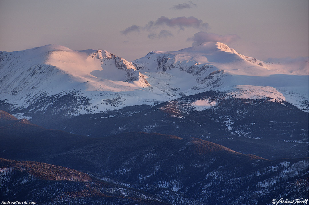 sunrise james peak front range colorado - 21 april 2024