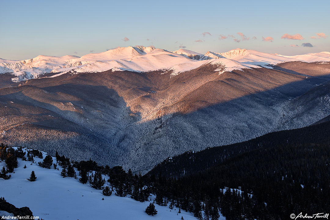 morning light mount blue sky front range colorado - 21 april 2024