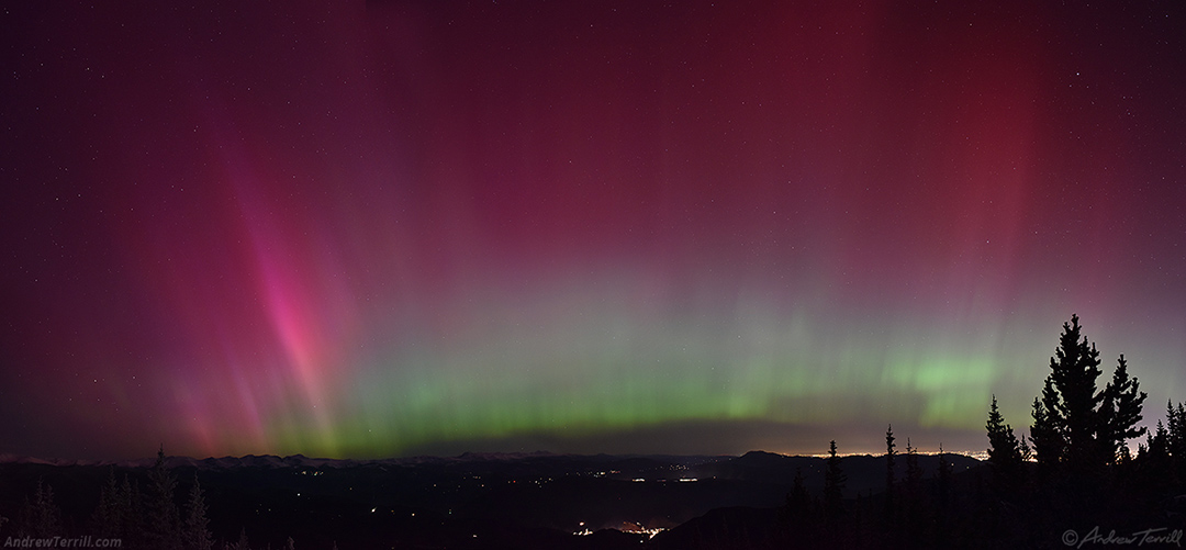 aurora borealis panorama - may 10 2024