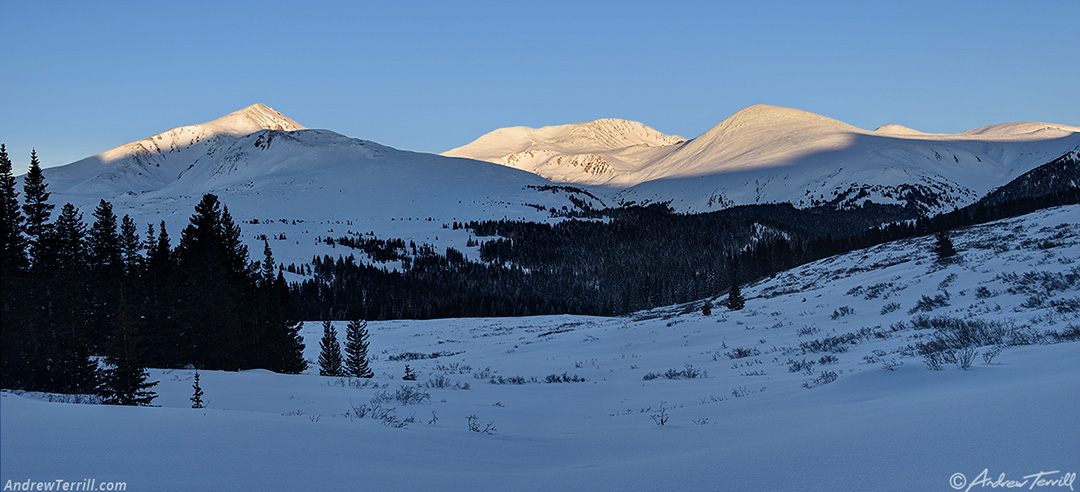 morning light colorado winter