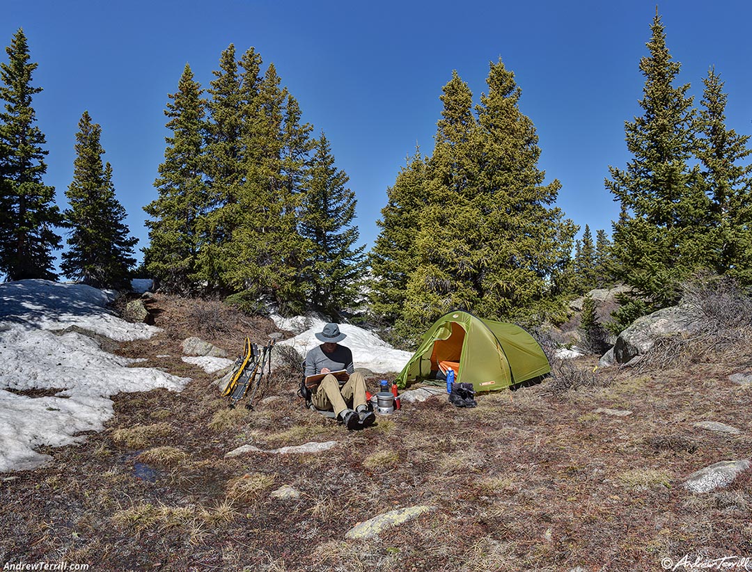 writing in camp guanella pass 02 june 2024