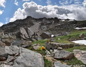 Camp and storm clouds 30 june 2024