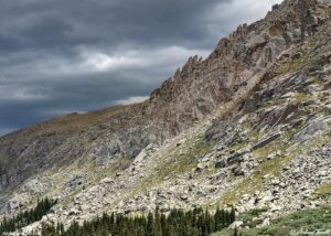 close up clouds and rocks Colorado 8-4-2024