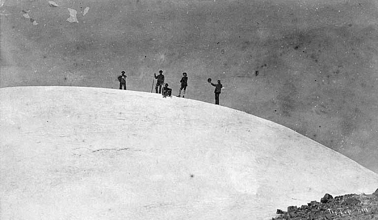 muir on the summit of Rainier