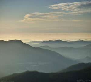 Morning Cloud Sea and foothills August 2024