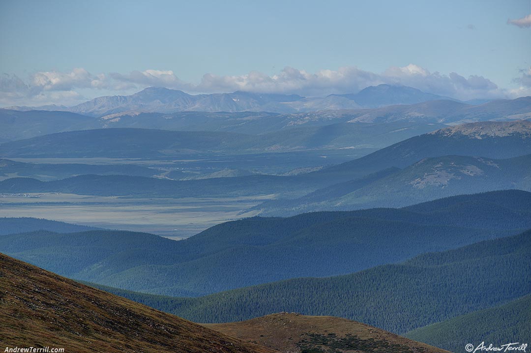 mountains and south park looking south west 26 August 2024