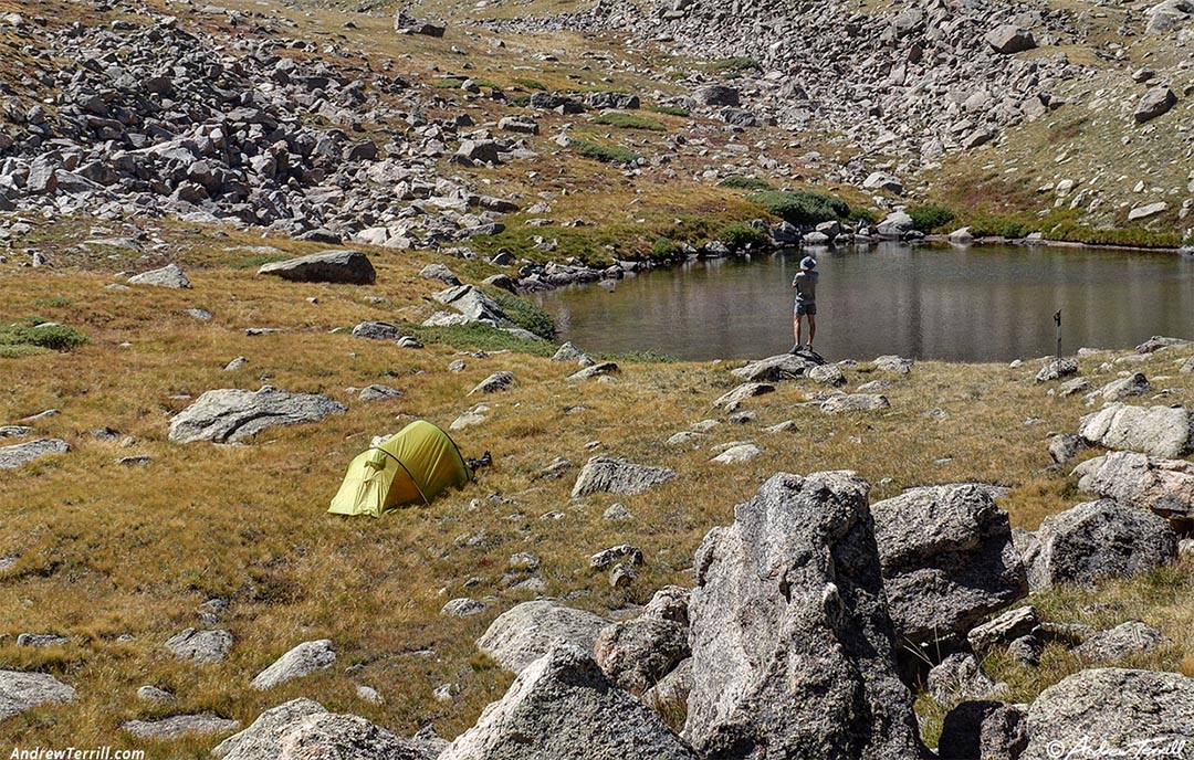 camp by lake Colorado 01 September 2024