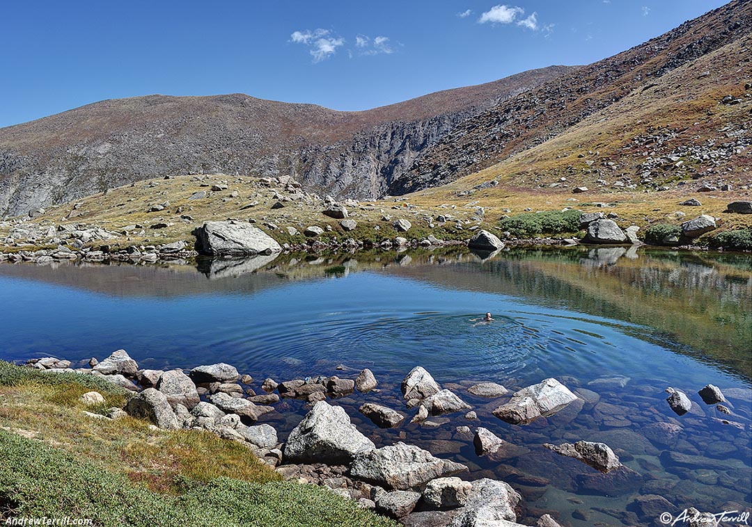 wild swimming lake Colorado 01 September 2024