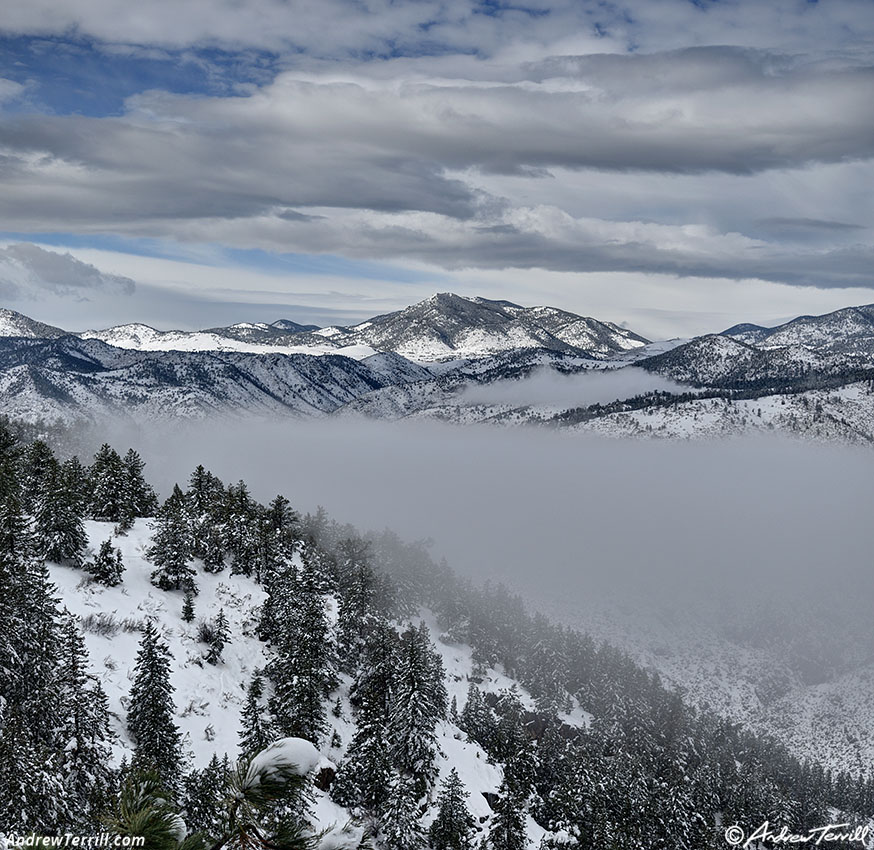 beaver brook trail clearing clouds - 8 november 2024