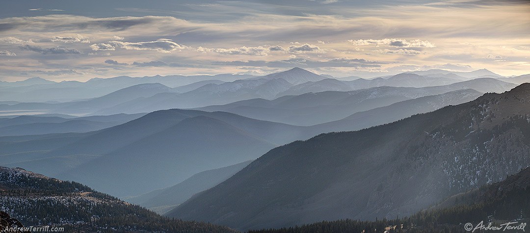 mountains evening light november 2024