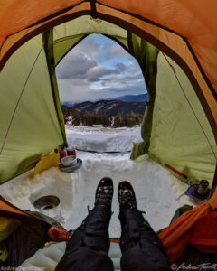 wild camp evening colorado 12 january 2025