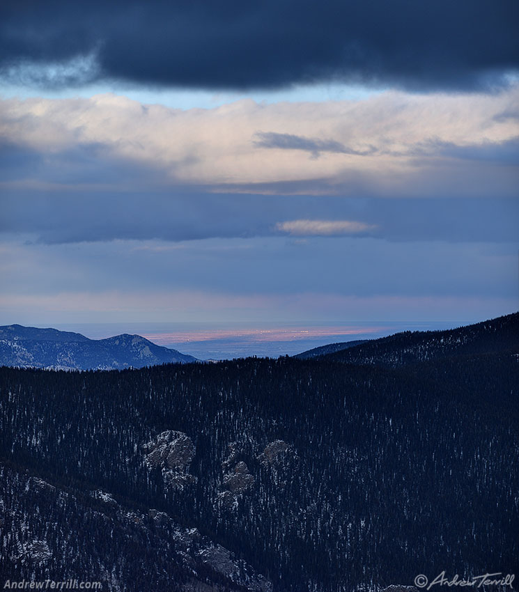 foothils and great plains from the rockies colorado 12 january 2025