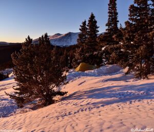 sunrise wild camp colorado 13 january 2025