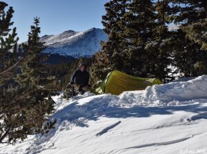 morning in a wild camp colorado 13 january 2025